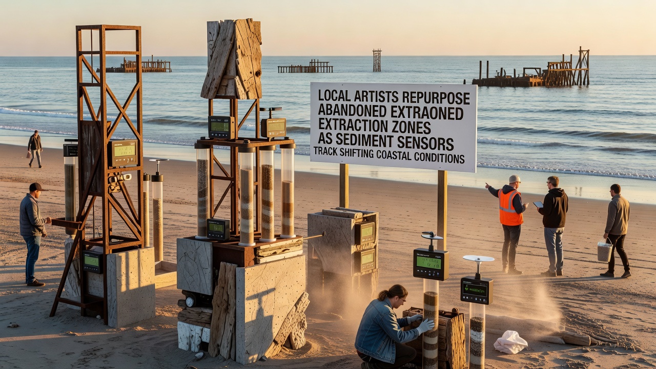 Artists Convert Old Quarry Sites into Tools for Monitoring Coastal Sediment Shifts